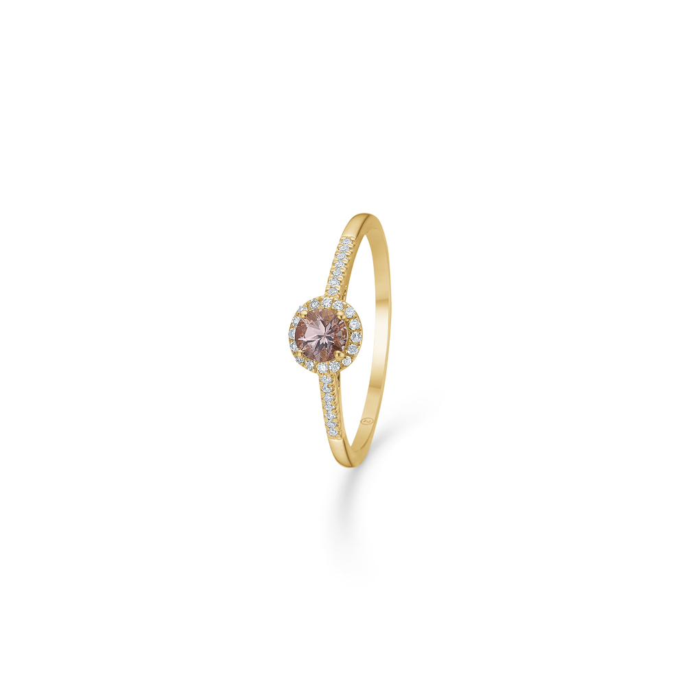 14 Kt Mads Z Madeleine Ring Med Granat Og Diamanter - 1546012 14kt 56