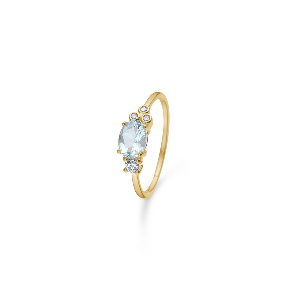 Mads Z Aquamarine Ring - 1546111 14kt011ct 56