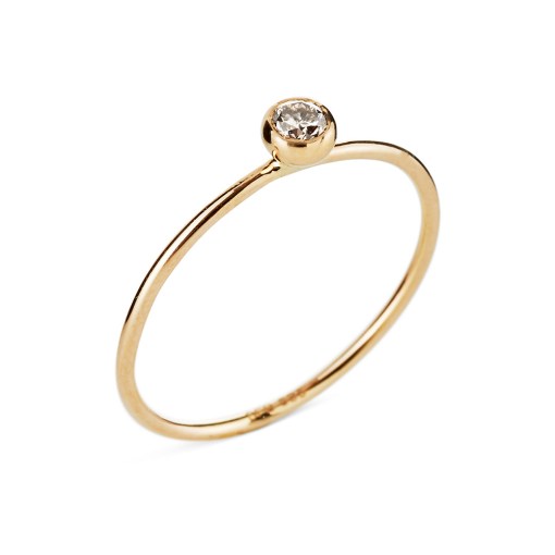 Susanne Friis Bjørner 14 Karat Guld Ring Med Diamant 008 Carat